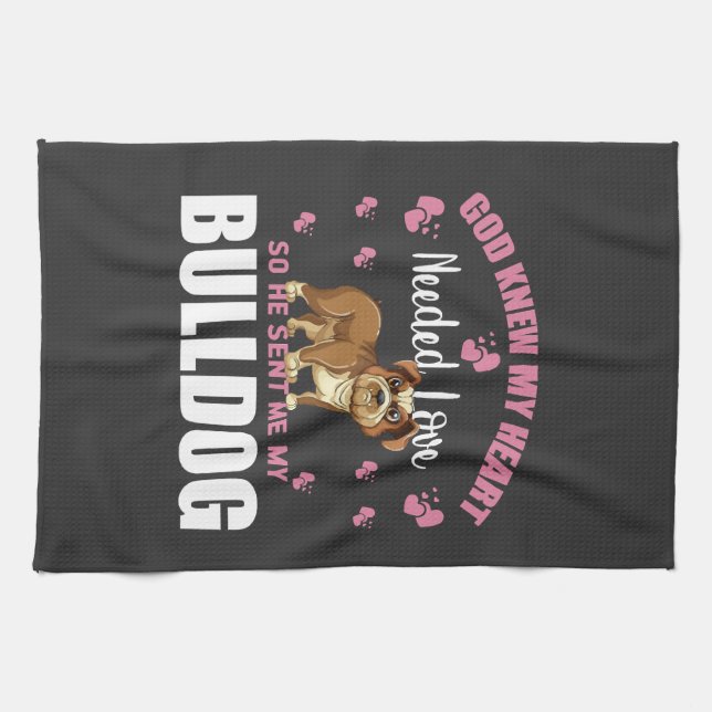 BULLDOG TEA TOWEL (Horizontal)