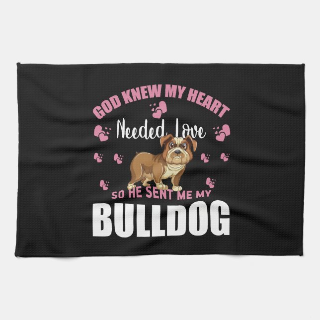 BULLDOG TEA TOWEL (Horizontal)