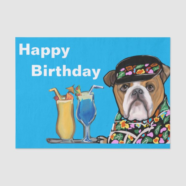 Bulldog               tissue paper (Front)