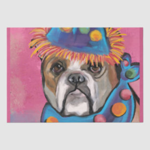 Bulldog tissue paper