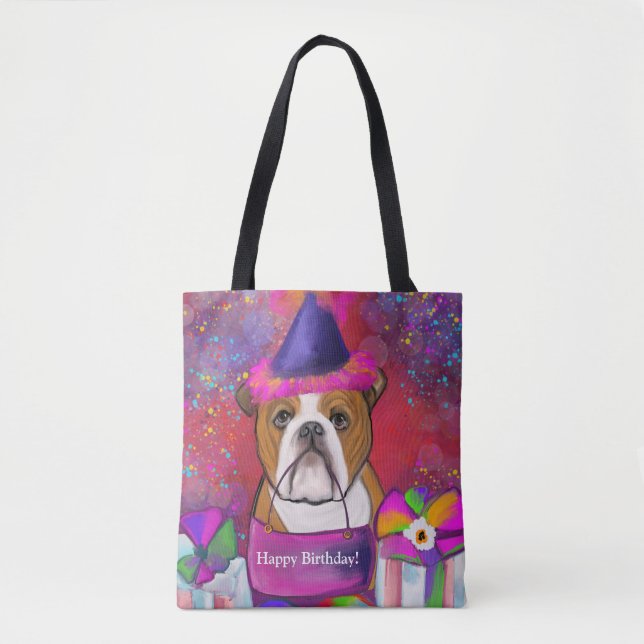 Bulldog     tote bag (Front)