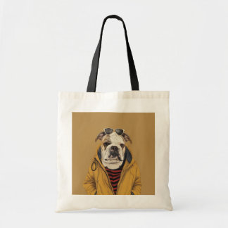 Bulldog tote bag