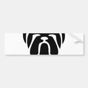bulldog tribal bumper sticker