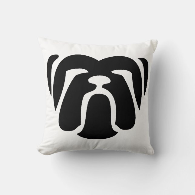 bulldog tribal cushion (Front)