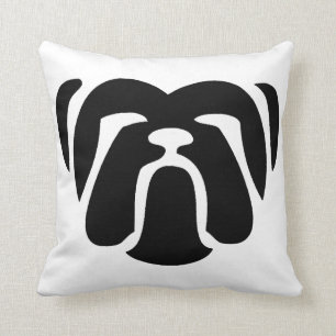 bulldog tribal cushion