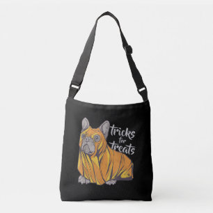 Bulldog Tricks For Treats Cute Halloween Bulldogs Crossbody Bag
