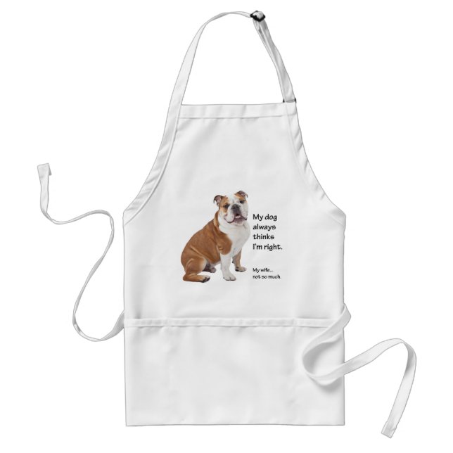 Bulldog v Wife Apron (Front)