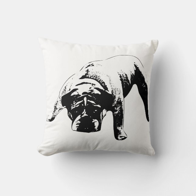Bulldog Watch Post Cushion (Front)