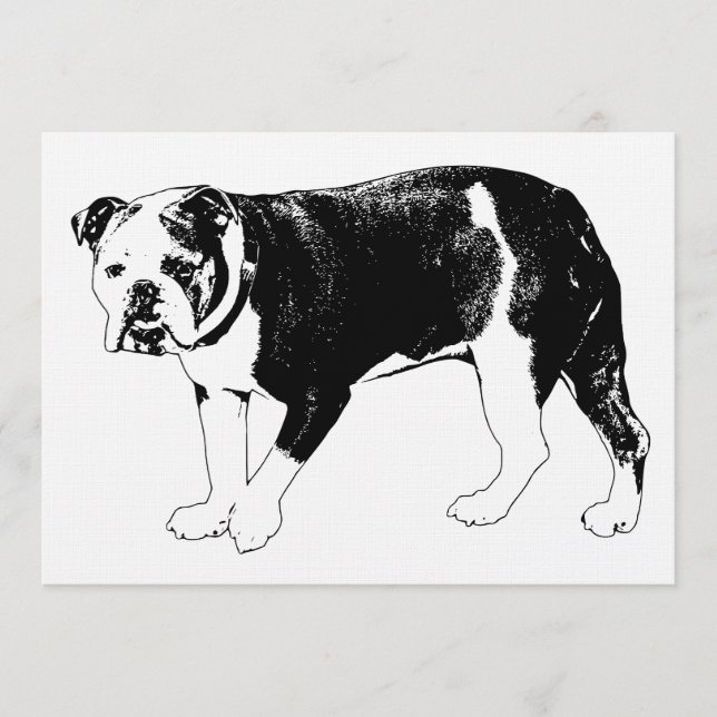 Bulldog Welcome, Inviting Gesture Invitation (Front)