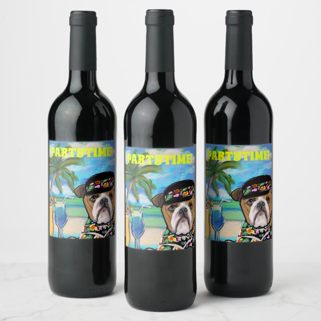 Bulldog             wine label (Bottles)