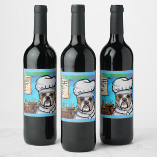 Bulldog wine label