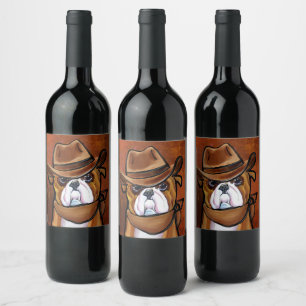 Bulldog            wine label