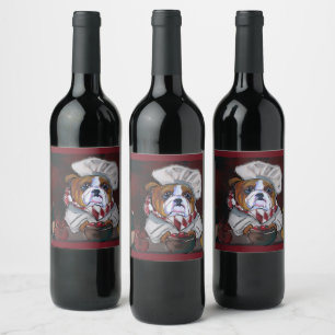 Bulldog wine label