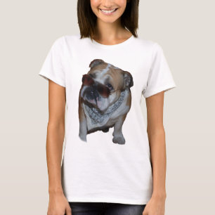 Bulldog with glasses T-Shirt