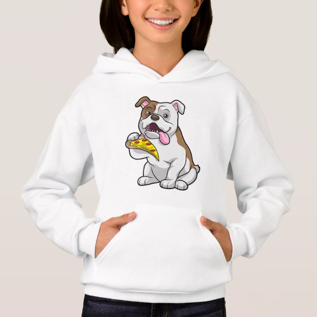 Bulldog with Piece of Pizza (Front)