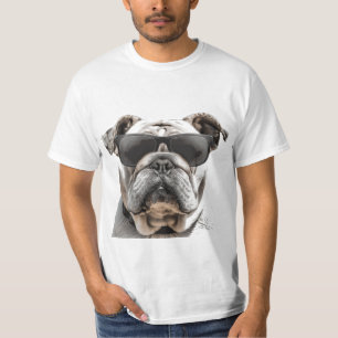 Bulldog With Sunglasses T-Shirt