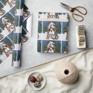 Bulldog wrapping paper