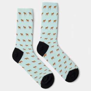 Bulldogs Dog Breeds Pattern Socks