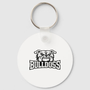 Bulldogs Mascot Back To School Team Spirit Key Ring