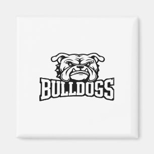 Bulldogs Mascot Back To School Team Spirit Magnet
