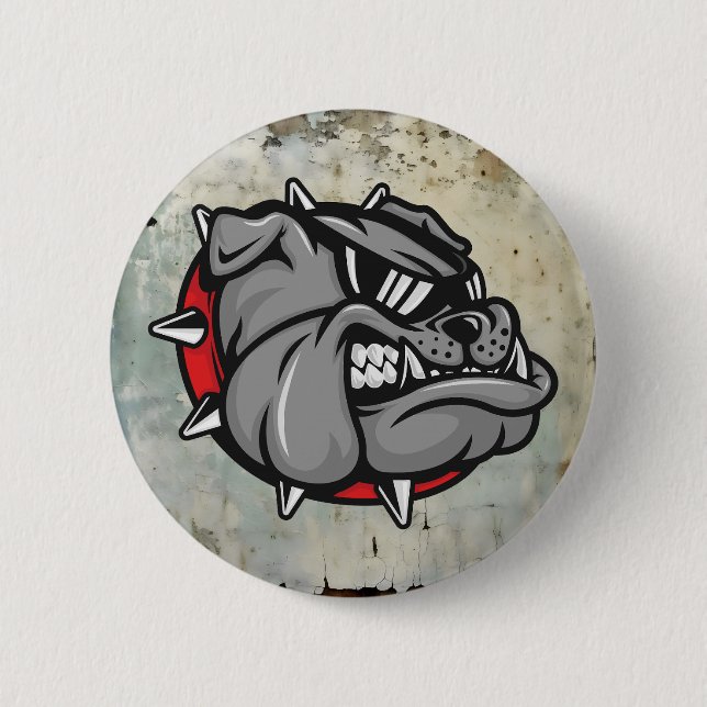 Bulldogs Mascot Button (Front)