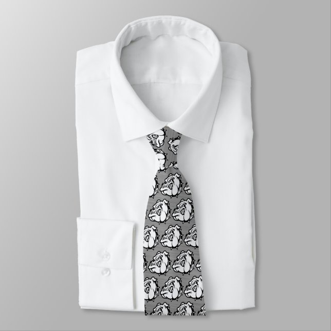 Bulldogs Mascot Necktie (Tied)