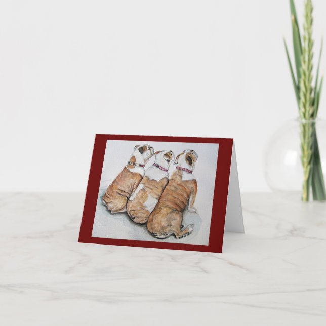 bulldogs note card (Front)