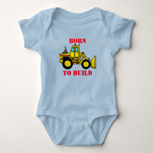 Bulldozer Baby Jersey Bodysuit