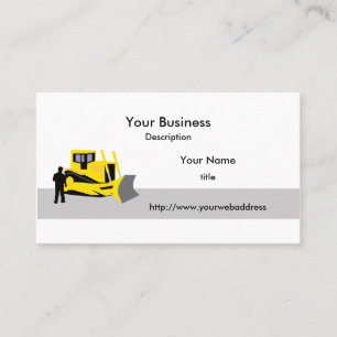 Bulldozer Construction Business Card