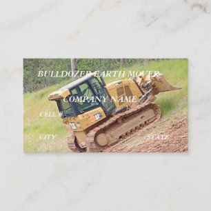 Bulldozer Construction Business Card