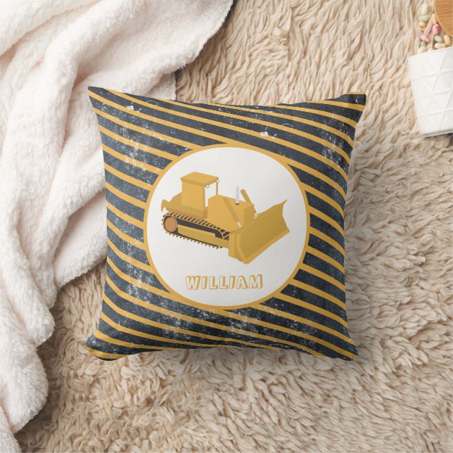 Bulldozer Construction Truck Cushion (Blanket)