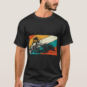 Bulldozer Construction Vehicle Construction Worker T-Shirt