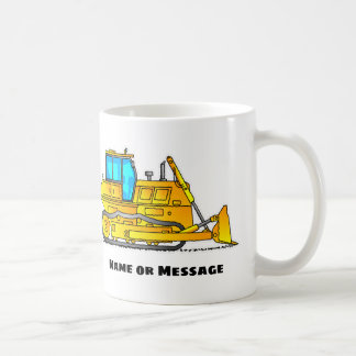 Bulldozer Mug, Excavator Mugs, Construction Theme Coffee Mug