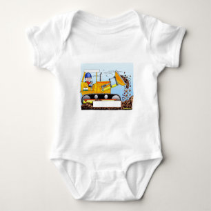 Bulldozer Operator - Personalised Gift Baby Bodysuit