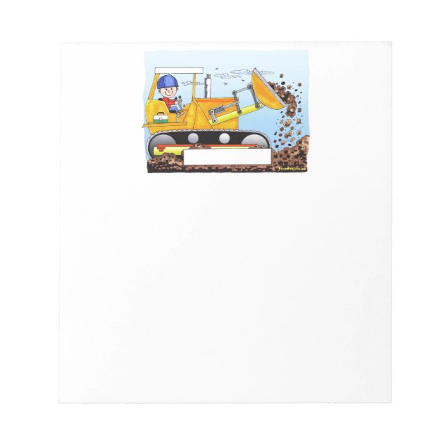 Bulldozer Operator - Personalised Gift Notepad (Front)