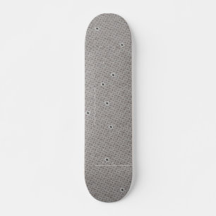 Bullet Hole & Diamond Plate Skateboard