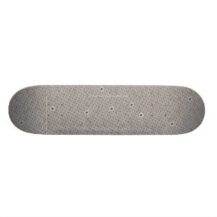 Bullet Hole & Diamond Plate Skateboard