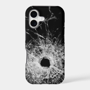 Bullet hole in glas