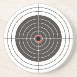 Bullet hole in the target - bull's eye shooting coaster<br><div class="desc">Bull's-eye! That is what you have when the bullet goes through the centre of the target. Hitting a bull's-eye is the epitome of accuracy for any shot or sniper. People spend large amounts of money on rifles, sights and telescopes and then it still doesn't happen too often! This shooting gift...</div>