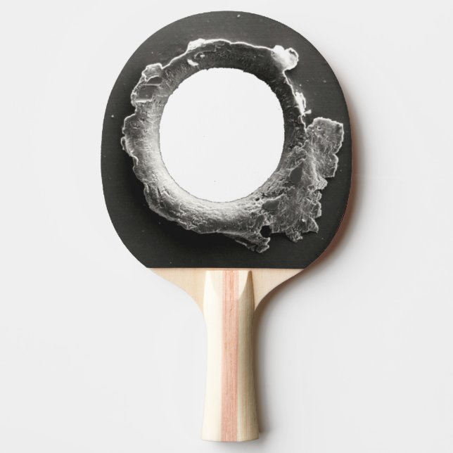 Bullet Metal Fake Hole Funny Ping Pong Paddle (Front)