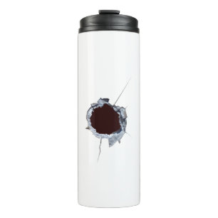 Bullet Shot Hole Thermal Tumbler