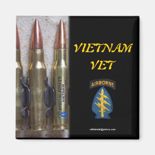 bullet special forces nam magnet fridge veteran vf