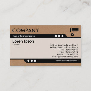 Bullet Train - Cardboard Business Card