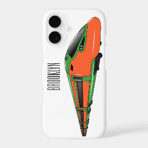 Bullet train cartoon illustration