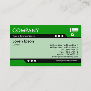 Bullet Train - Green (009900) Business Card