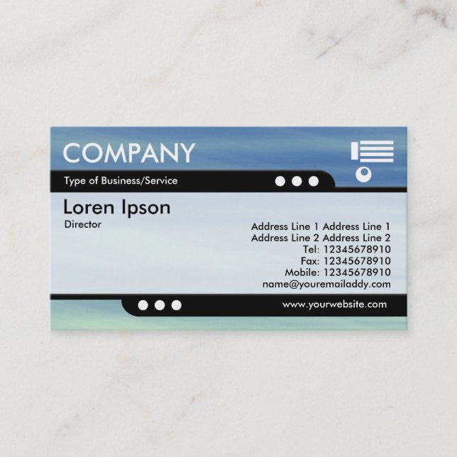 Bullet Train - Sky Trails Business Card (Front)
