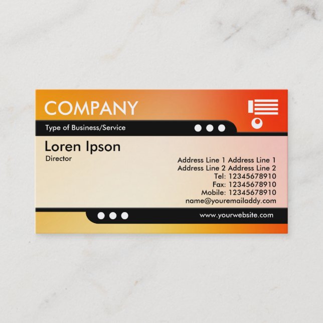 Bullet Train - Soft Gradients Business Card (Front)