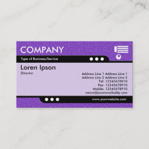 Bullet Train - Violet Embossed Texture Business Card