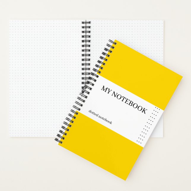 Bullet Yellow Minimalist Notebook (Inside)
