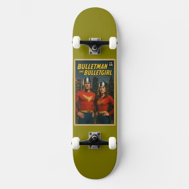 Bulletman  skateboard (Front)